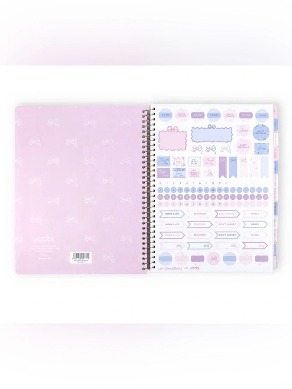 NWT LoveShackFancy x Target Yoobi Whisper Blue Planner 2026 2027
